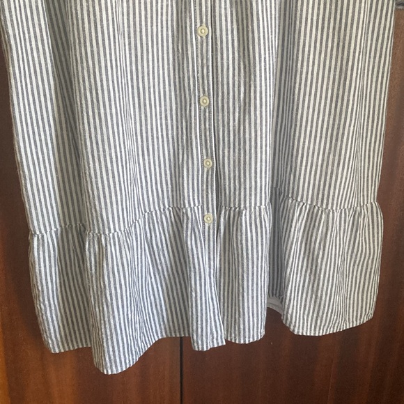 Striped Boho Cotton/Linen Summer Dress Old Navy - Picture 6 of 7